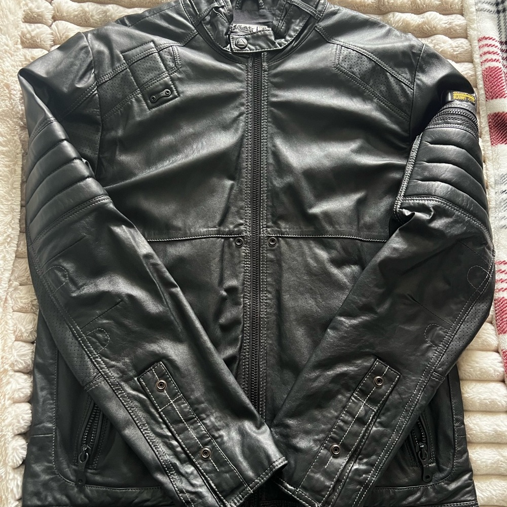 G-Star Moto Black Leather Jacket